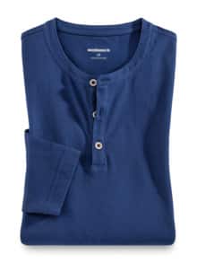 Henley-Shirt Blau