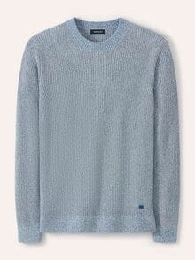 Mouline Pullover Mittelblau