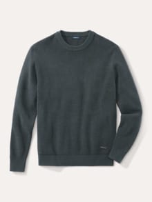 Komfort Ripp-Pullover Anthrazit
