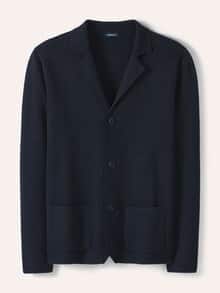 Milano Rib Blazer Navy
