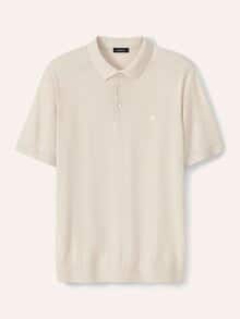 Premium Strickpolo Natur