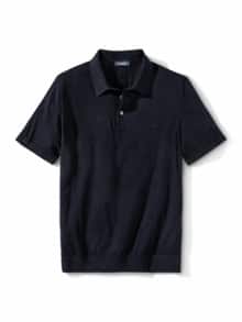 Premium Strickpolo Marine