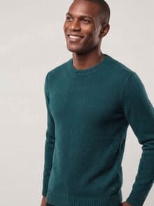 Premium Pullover mit Cashmere Blaugrün