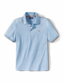 Mosaik-Polo Hellblau