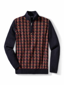 Wollmix-Troyer Marine/Bordeaux