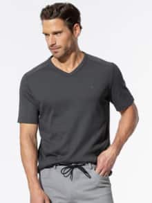 Zu schade für drunter-Shirt V-Neck Grau