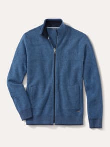 Strukturjacke Farbeffekt Jeansblau