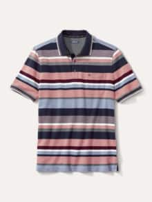 Extraglatt-Polo Bicolor Str.Multicolor