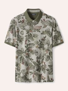 Tropical Polo Druck Khaki