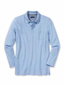 Pique-Polo Pima Cotton Hellblau