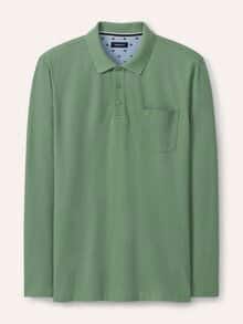 Pique-Polo Pima Cotton Lindgrün