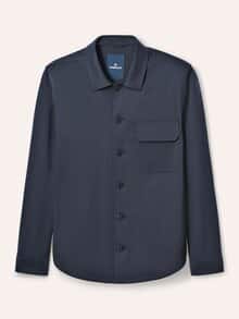 Hemdjacke aus elatischem Material Marine