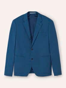 Anzug-Sakko aus Baumwollmix Rauchblau