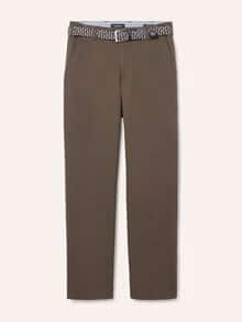 Extraglatt-Stretchbund-Chino Braun