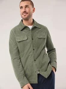 Velourslederhemdjacke Salbei