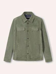 Velourslederhemdjacke Salbei