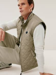 Ultrasonic Leichtsteppweste Beige