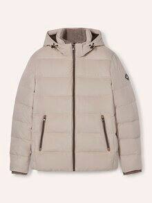 Steppjacke in Veloursoptik Natur