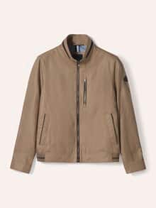 Leinenblouson Leicht und Luftig Latte