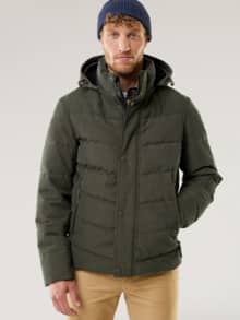 Cord Steppjacke Oliv