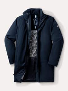 Aquastop Daunen Hybrid Jacke Marine