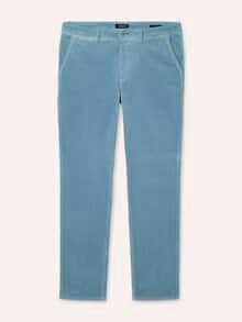 Cordhose aus weicher Baumwolle Hellblau