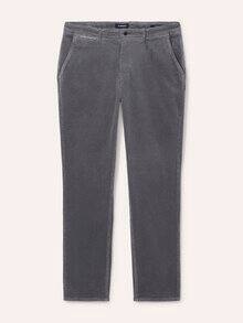 Cordhose aus weicher Baumwolle Grau