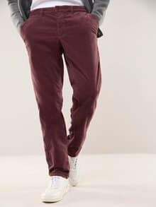 Wärmende Cordhose mit Thermofutter Bordeaux
