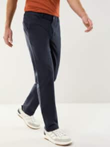Leinen-Chino Frischekick Marine