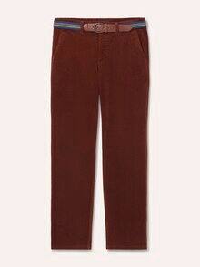 Gürtel-Cord Chino Rostbraun