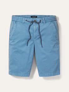 Urlaubs-Bermudas Baumwollstretch Mittelblau