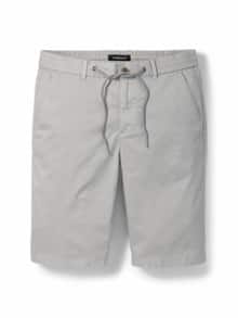 Urlaubs-Bermudas Baumwollstretch Hellgrau
