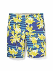 Organic Cotton Bermudas Blau/Gelb