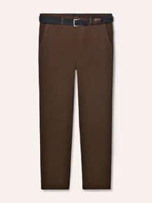 Chino inklusive Gürtel Braun
