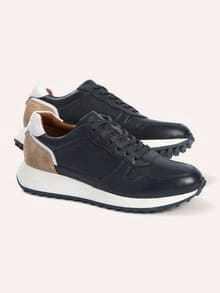 Leder Sneaker Blau