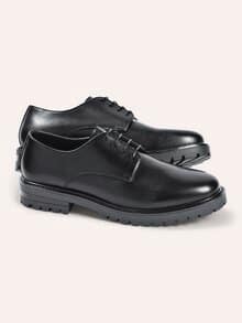 Leder Derby Schwarz