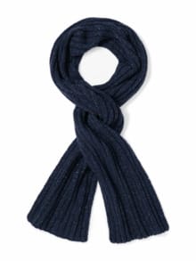 Tweed Wollschal Blau
