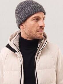Boucle Wollmütze Braun