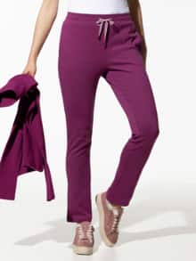 Baumwollstretch Hose Waldbeere