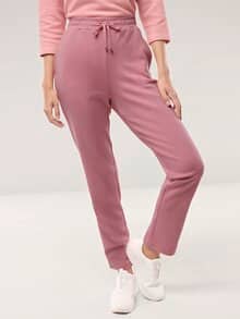 Baumwollstretch Hose Rosenholz