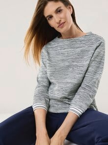 Struktur Jersey Sweatshirt Marine