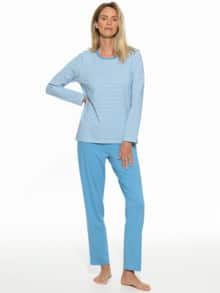 Pyjama Sleep Well Jeansblau