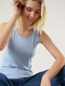 Viskose-Top Cashmere Blue