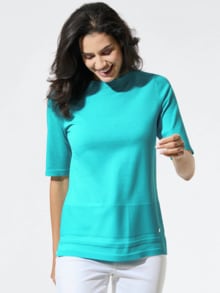Shirt-Pullover Cool Touch Lagune