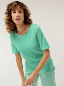 Extraglatt Shirt Jadegrün