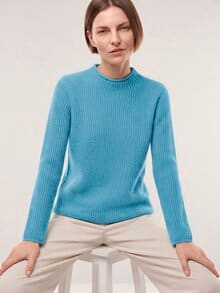 Cashmere Pullover 100 Prozent Hellpetrol