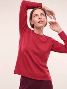 Edelbasic Sweatshirt Dunkelrot