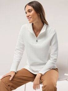 Troyer Sweatshirt Offwhite