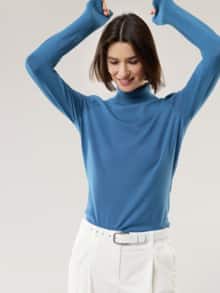 Viskose Rolli Hautschmeichler Rauchblau