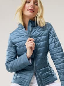 Leichtsteppjacke Komfort Jeansblau